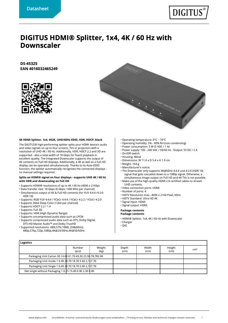 Image de la première page du manuel de l'appareil DS-45325