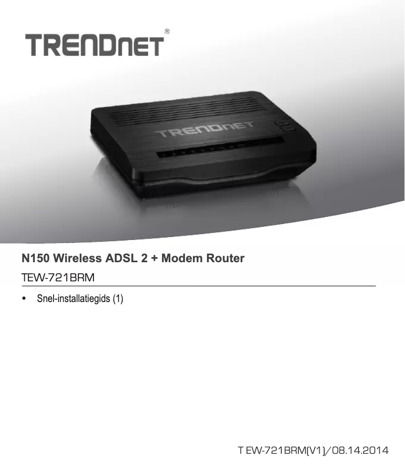 Página 1 del manual Manual de usuario TRENDnet TEW-721BRM