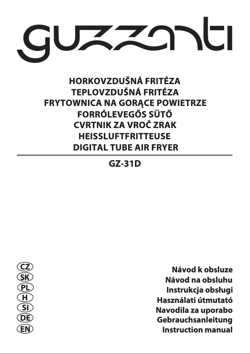 Página 1 del manual Manual de usuario Guzzanti GZ 31D