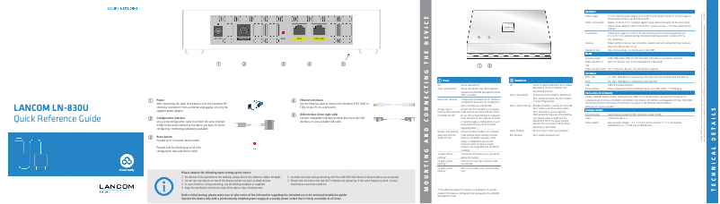 Image de la première page du manuel de l'appareil LN-830U
