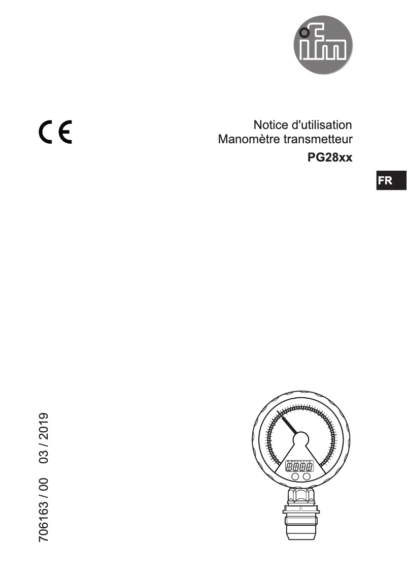 Image de la première page du manuel de l'appareil PG2897