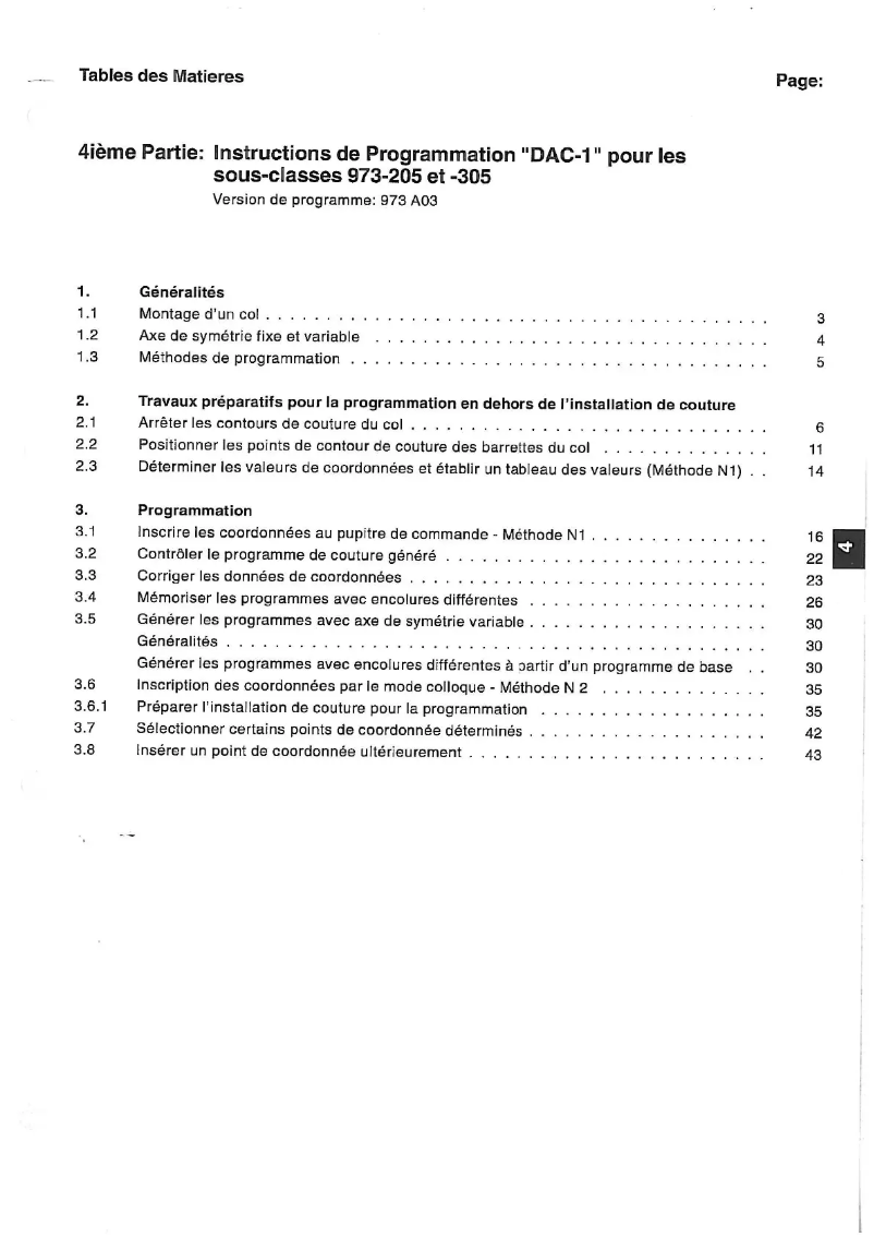 Image de la première page du manuel de l'appareil 973