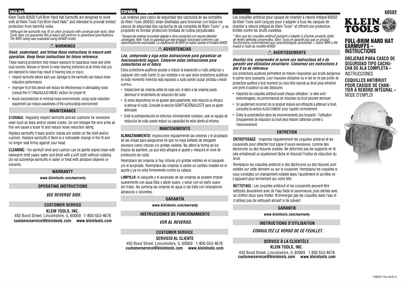 Image de la première page du manuel de l'appareil 60502