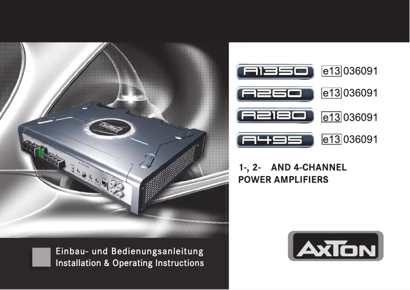 Image de la première page du manuel de l'appareil A260