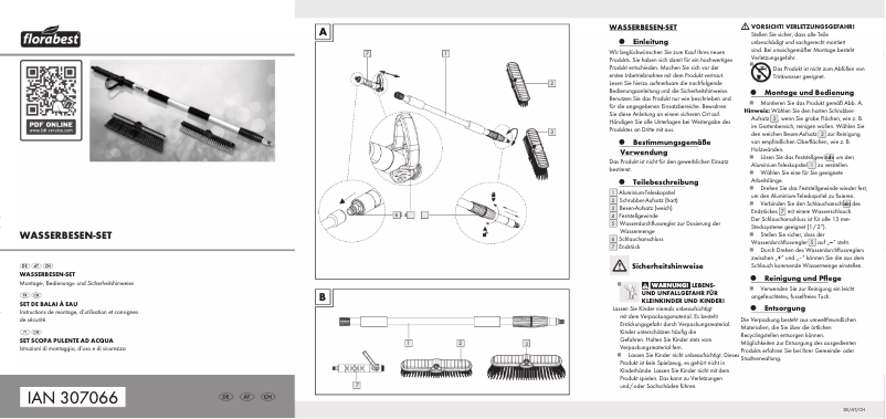 Page n°1 - Manuel utilisateur Florabest HG00296
