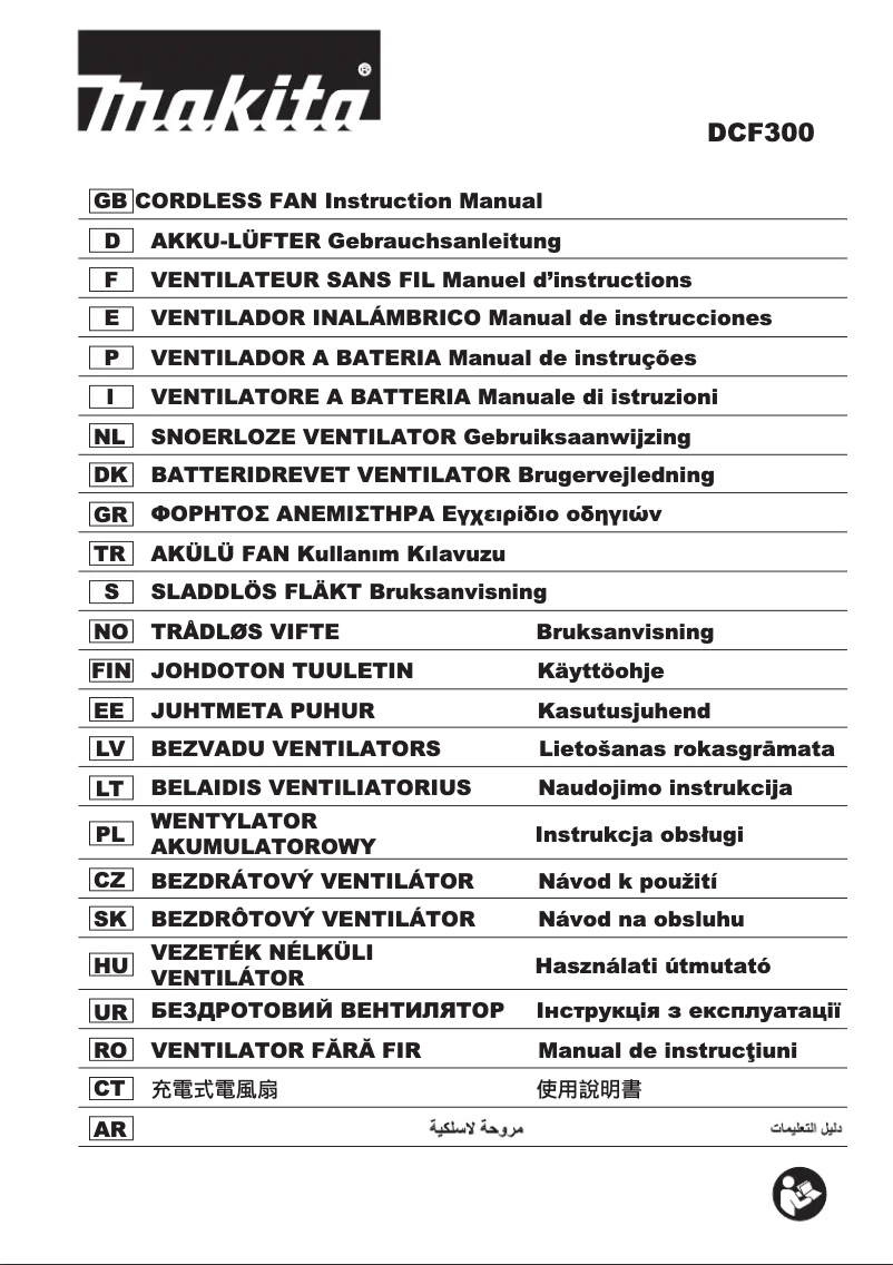 Page 1 de la notice Manuel utilisateur Makita DCF300Z