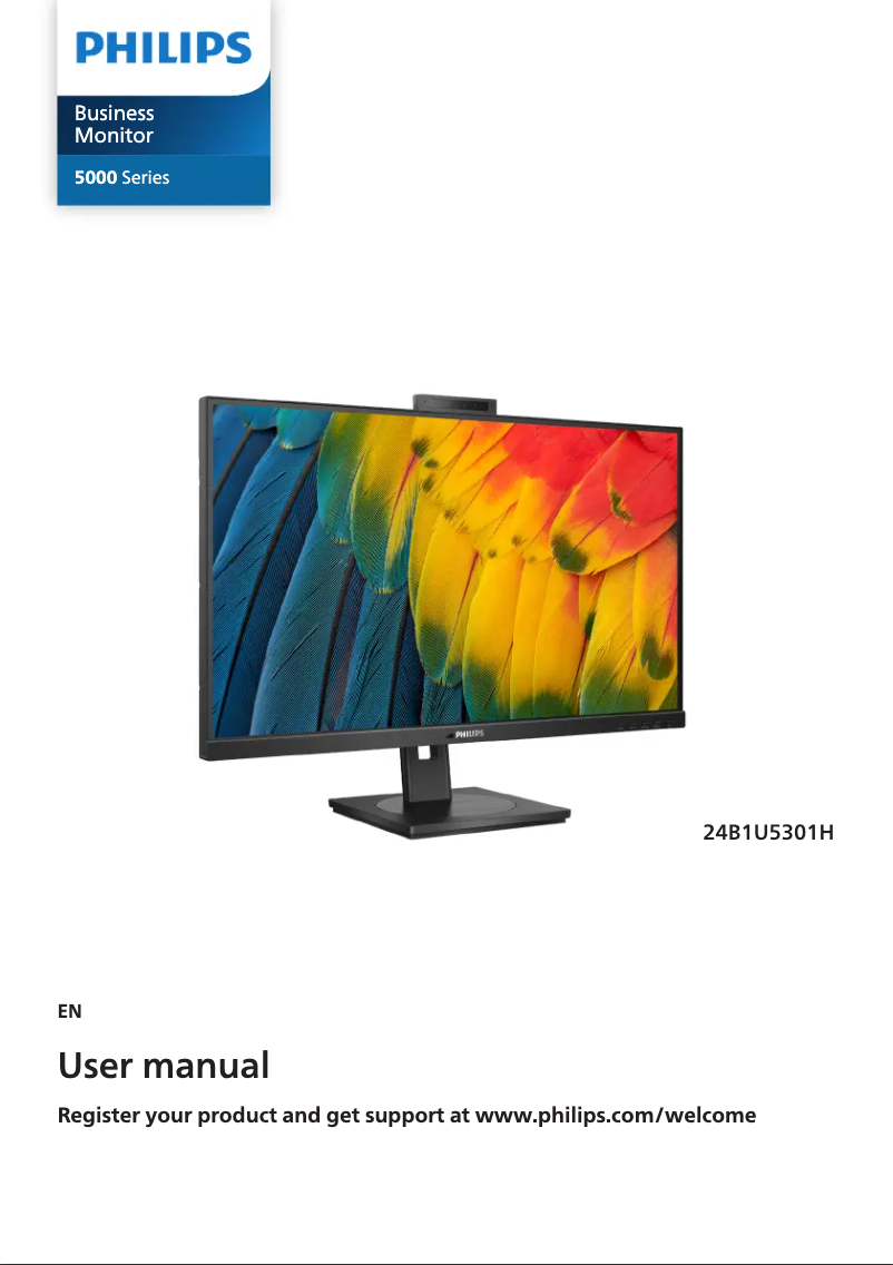 Page n°1 - Fiche technique Philips 5000 series 24B1U5301H