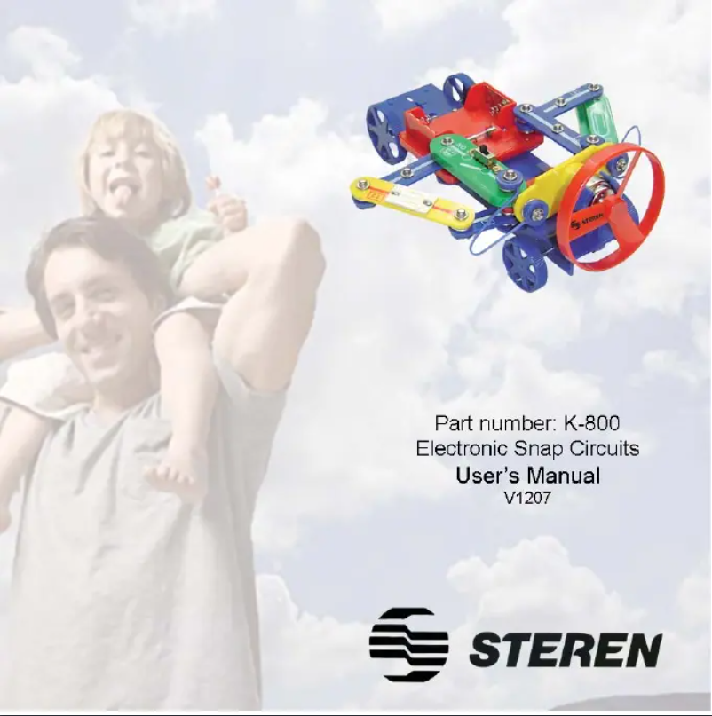 Image de la première page du manuel de l'appareil K-800