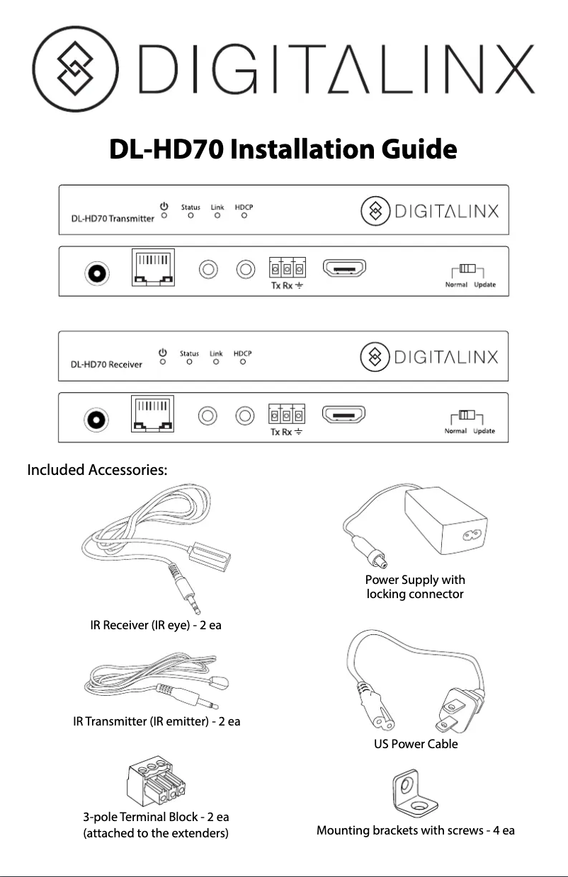 Page n°1 - Manuel utilisateur Digitalinx DL-HD70