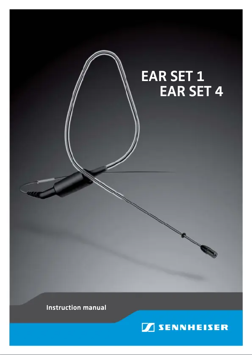 Page n°1 - Manuel utilisateur Sennheiser Ear Set 1-ew
