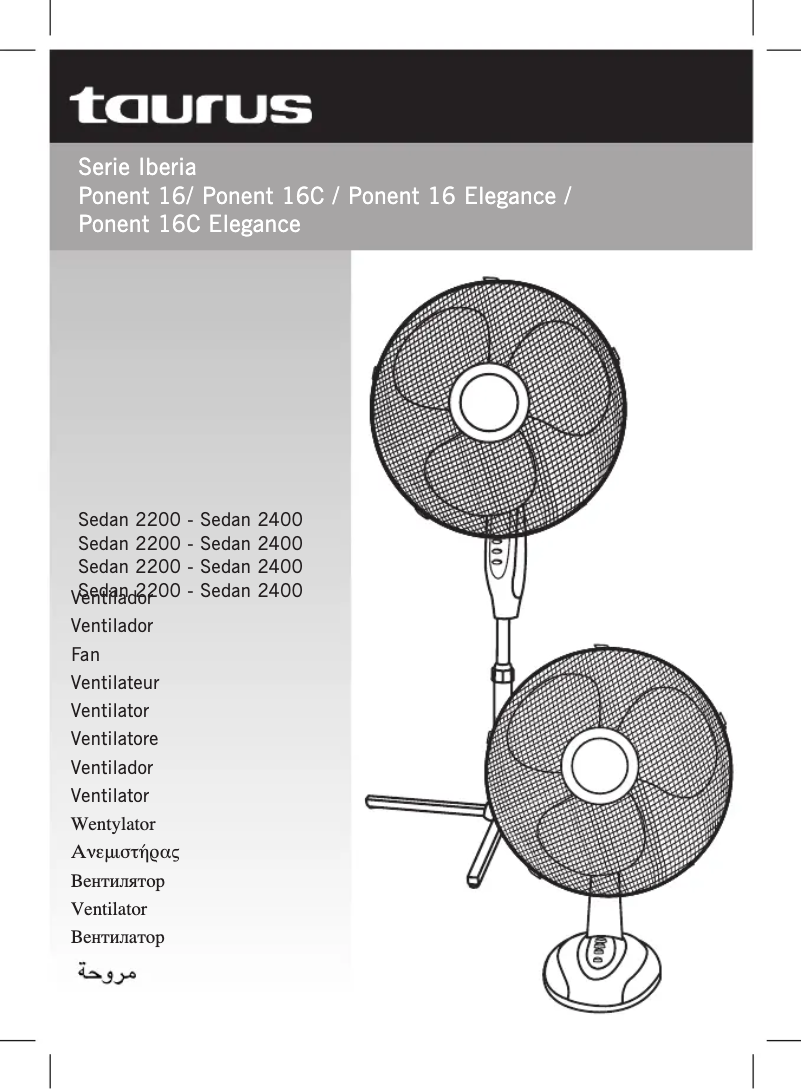 Page n°1 - Manuel utilisateur Taurus Ponent 16C Elegance