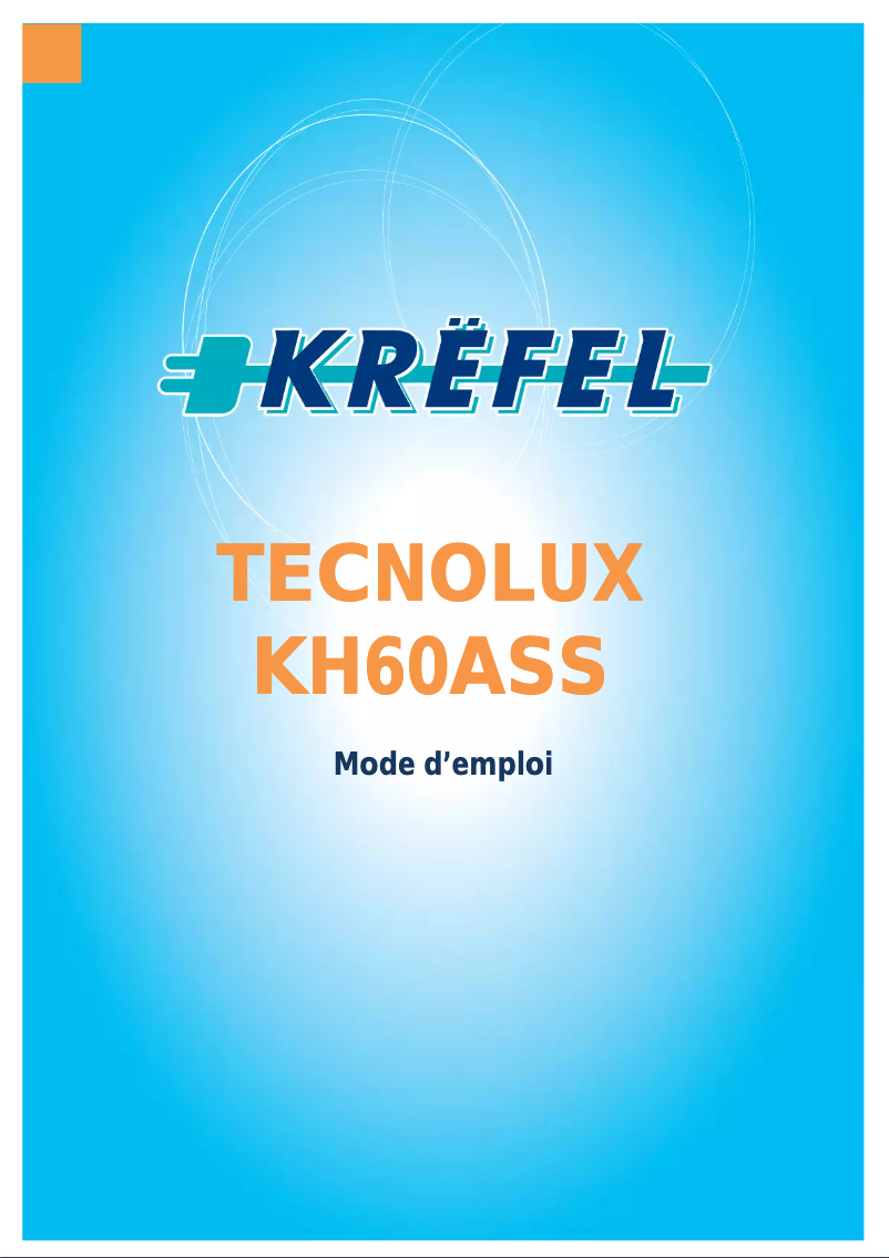 Image de la première page du manuel de l'appareil KH60ASS