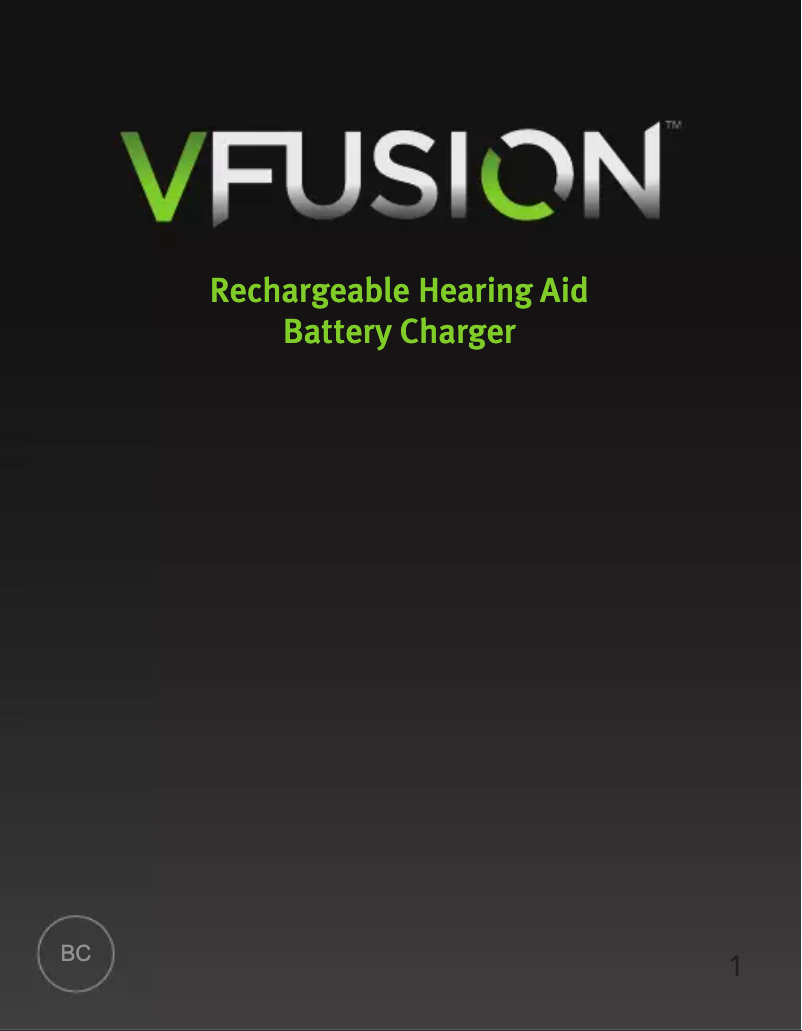 Page n°1 - Manuel utilisateur Starkey VFusion