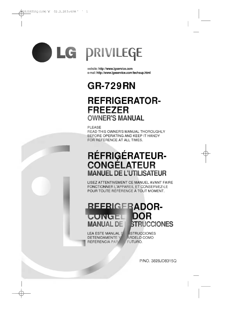 Imagen de la primera página del manual del dispositivo GR-T722ATCA