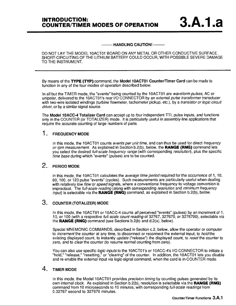 Page 1 de la notice Manuel utilisateur Daytronic 10ACT01