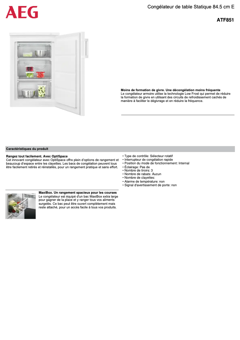 Image de la première page du manuel de l'appareil ATF851
