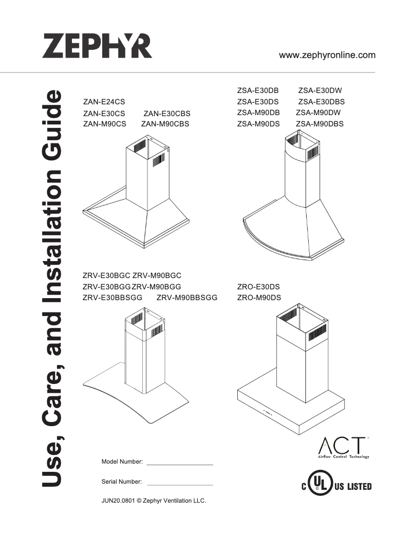 Page n°1 - Guide d'installation Zephyr ZSA-E30DB