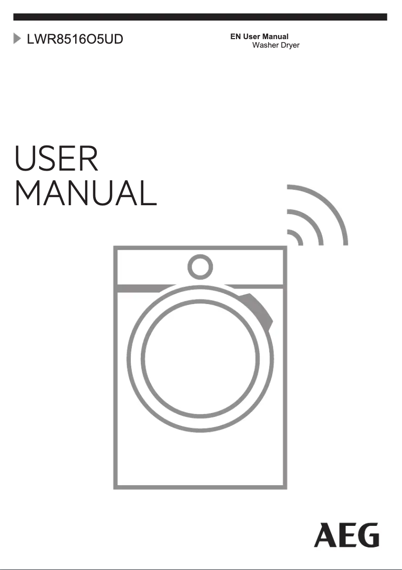 Page n°1 - Manuel utilisateur AEG LWR8516O5UD