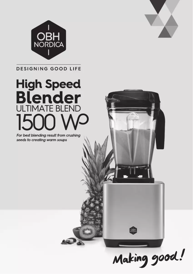 Página 1 del manual Manual de usuario OBH Nordica Ultimate Blend