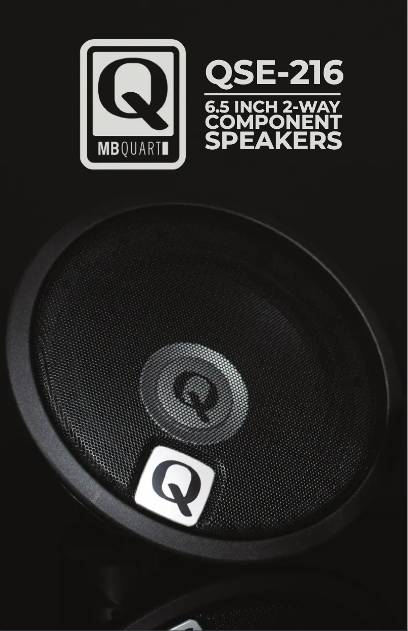 Page n°1 - Manuel utilisateur MB Quart QSE-216