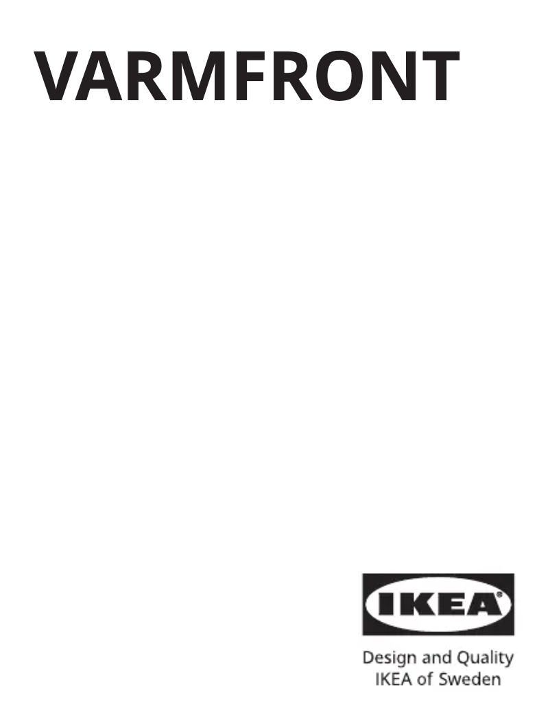 Image de la première page du manuel de l'appareil VARMFRONT 705.556.47