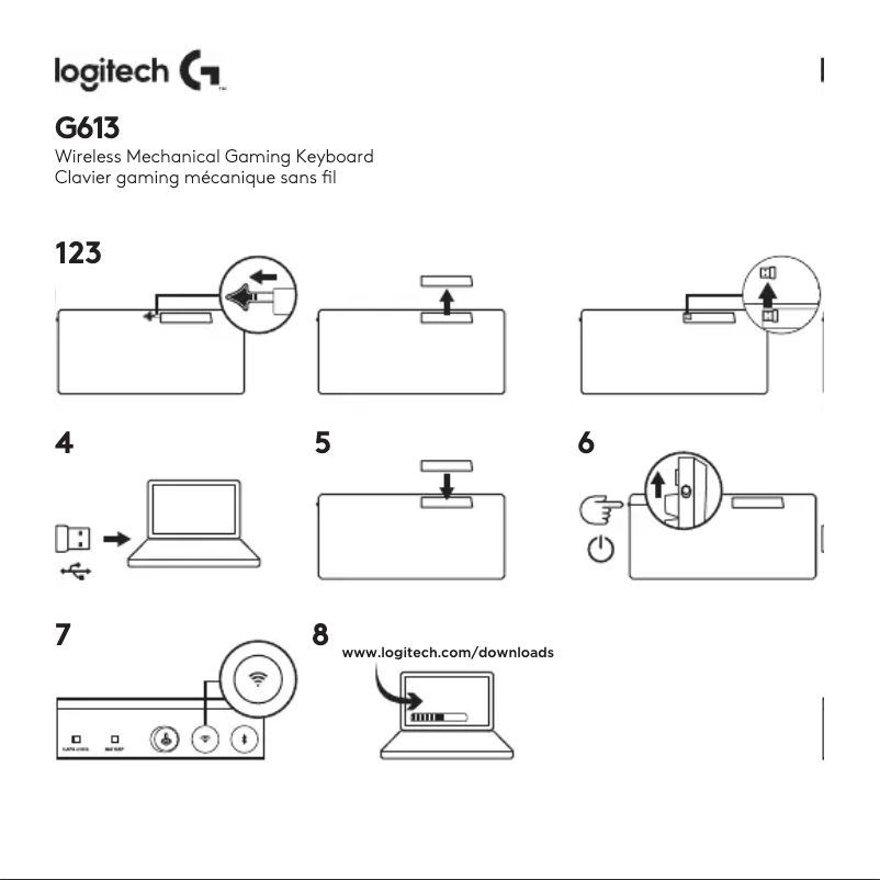 Page 1 de la notice Manuel utilisateur Logitech G613
