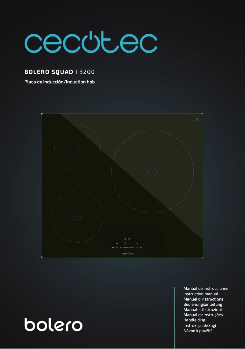 Page n°1 - Manuel utilisateur Cecotec Bolero Squad I 3200