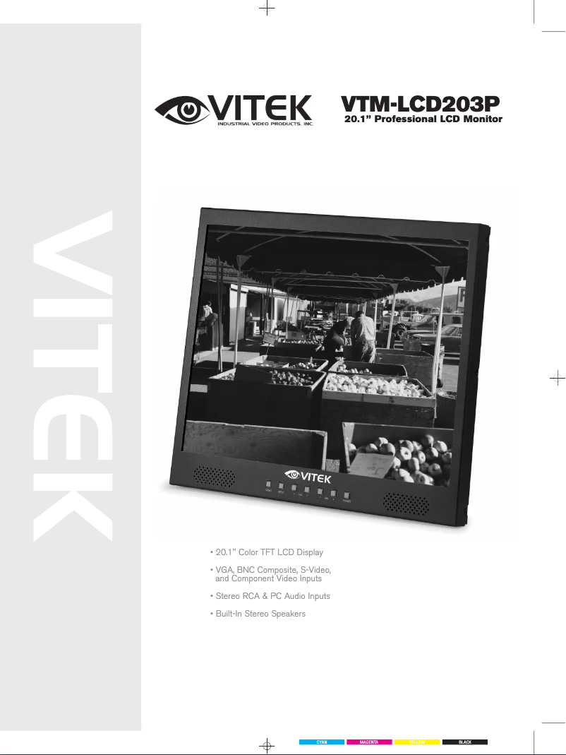 Page n°1 - Manuel utilisateur Vitek VTM-LCD203P