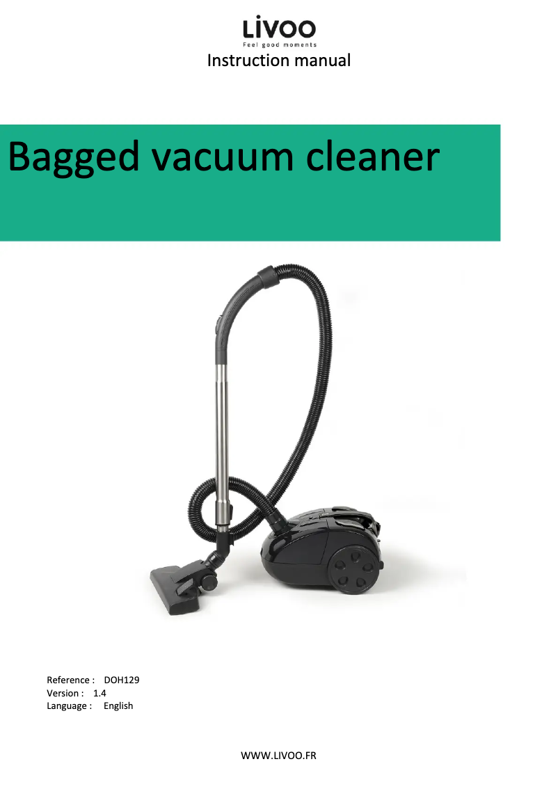 Page n°1 - Manuel utilisateur Livoo DOH129