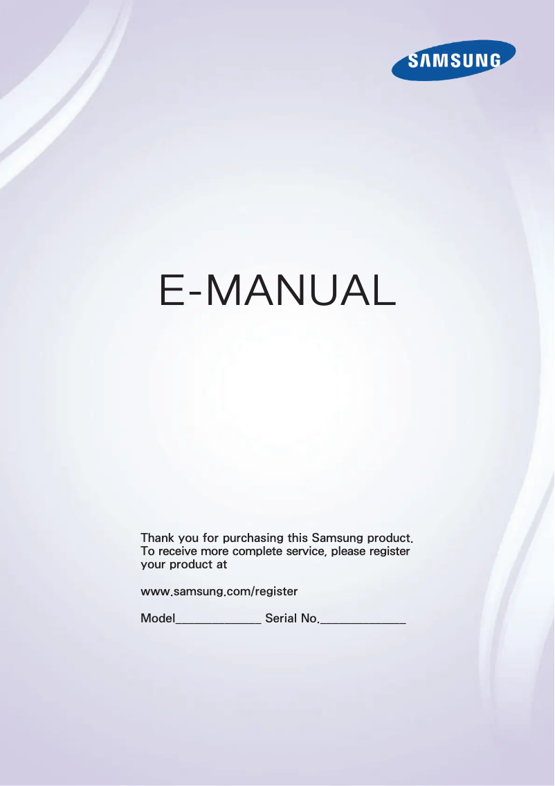Page n°1 - Manuel utilisateur Samsung UN40J6200AF