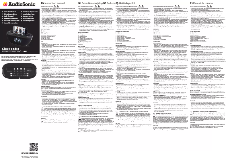 Page 1 de la notice Manuel utilisateur TriStar CL-1462