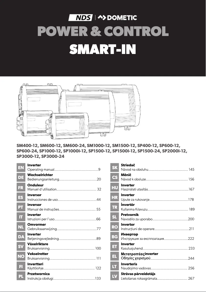 Imagen de la primera página del manual del dispositivo SP1500-24
