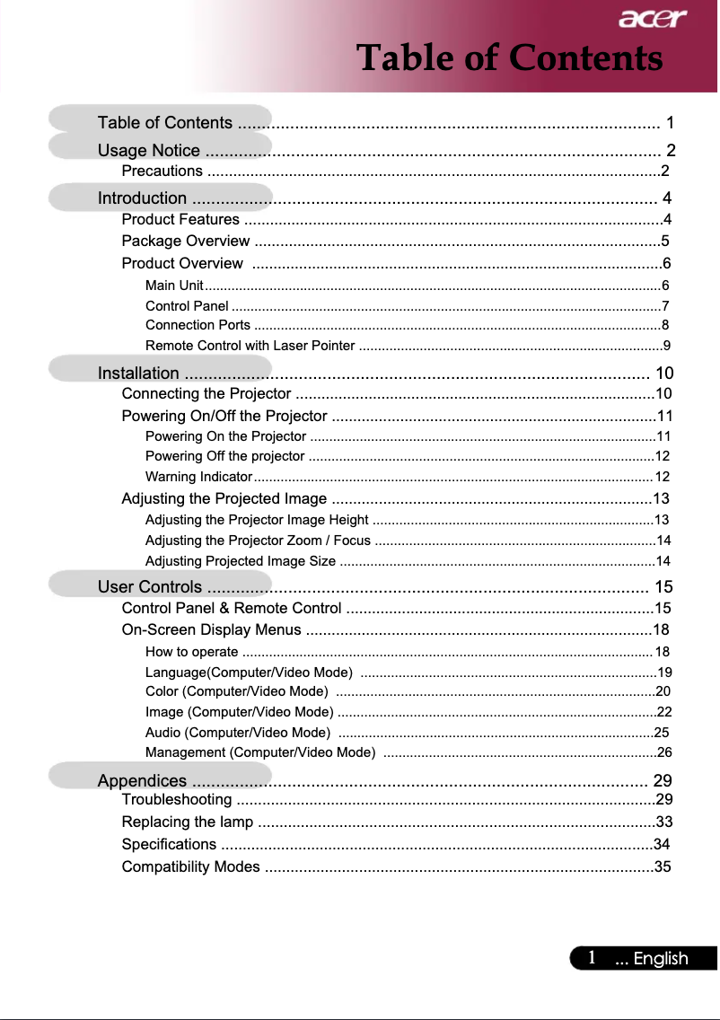 Image de la première page du manuel de l'appareil PD100