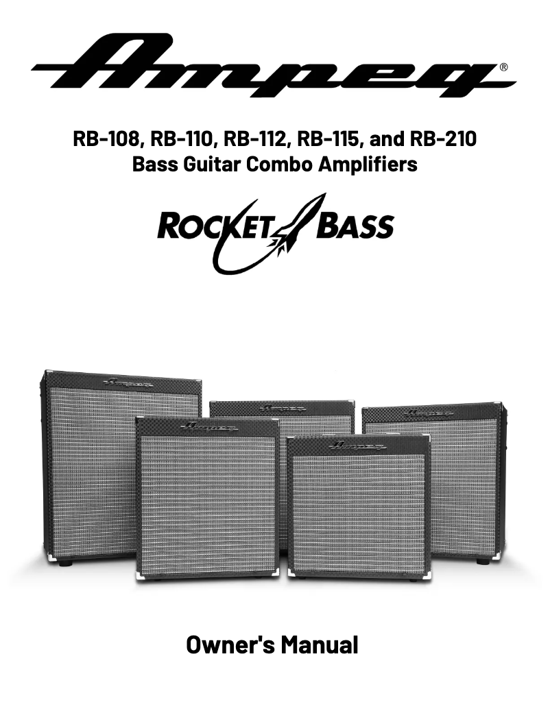 Page 1 de la notice Manuel utilisateur Ampeg Rocket Bass RB-115