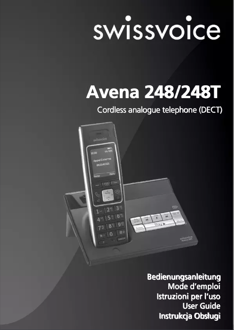 Página 1 del manual Manual de usuario Swissvoice Aeris 124 HSCB