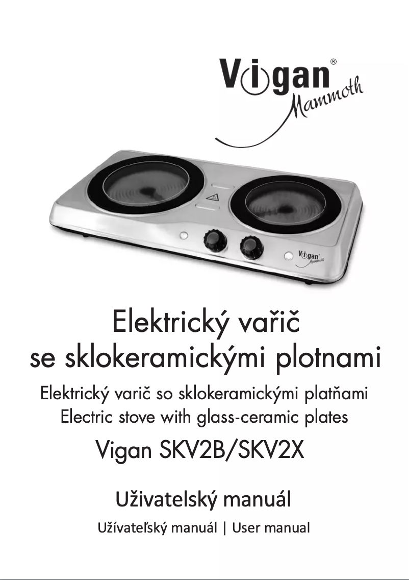 Page 1 de la notice Manuel utilisateur Vigan Mammoth SKV2B
