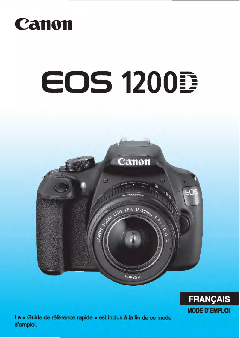 Page 1 de la notice Manuel utilisateur Canon EOS 1200D