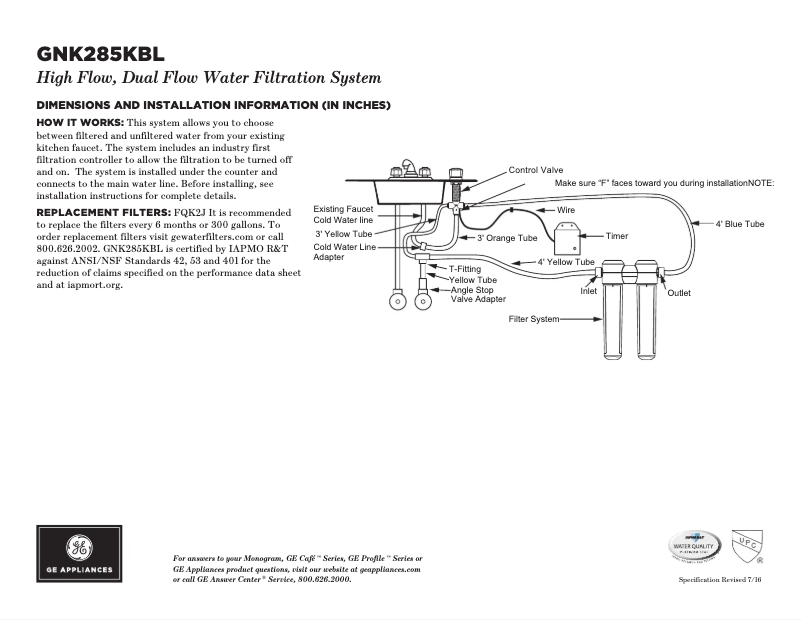 Image de la première page du manuel de l'appareil GNK285KBL