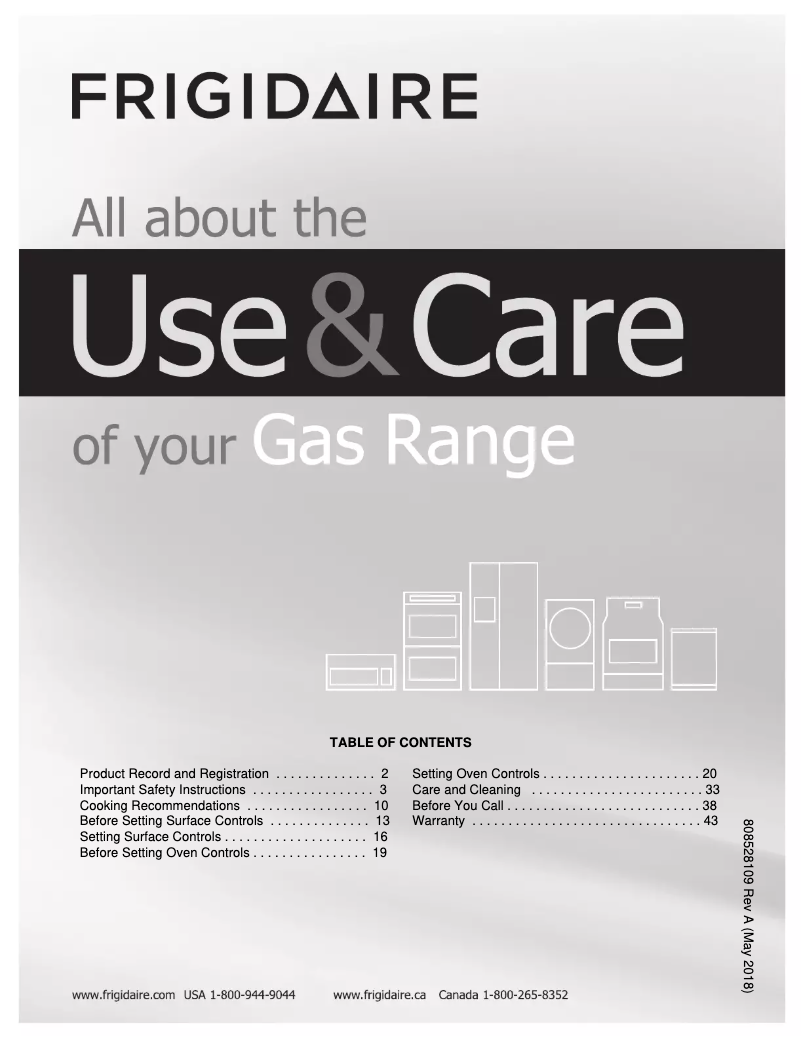 Image de la première page du manuel de l'appareil FFGF3054TS