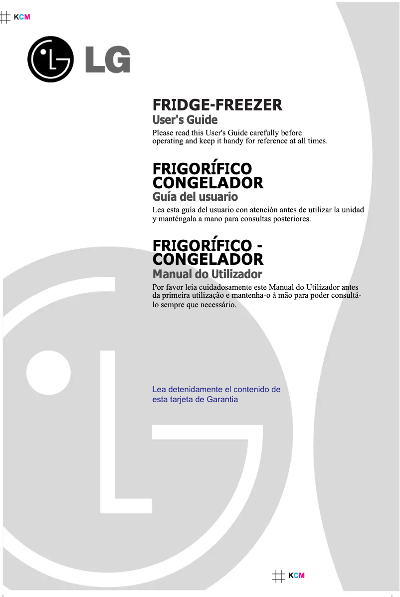 Image de la première page du manuel de l'appareil GR-4294LN