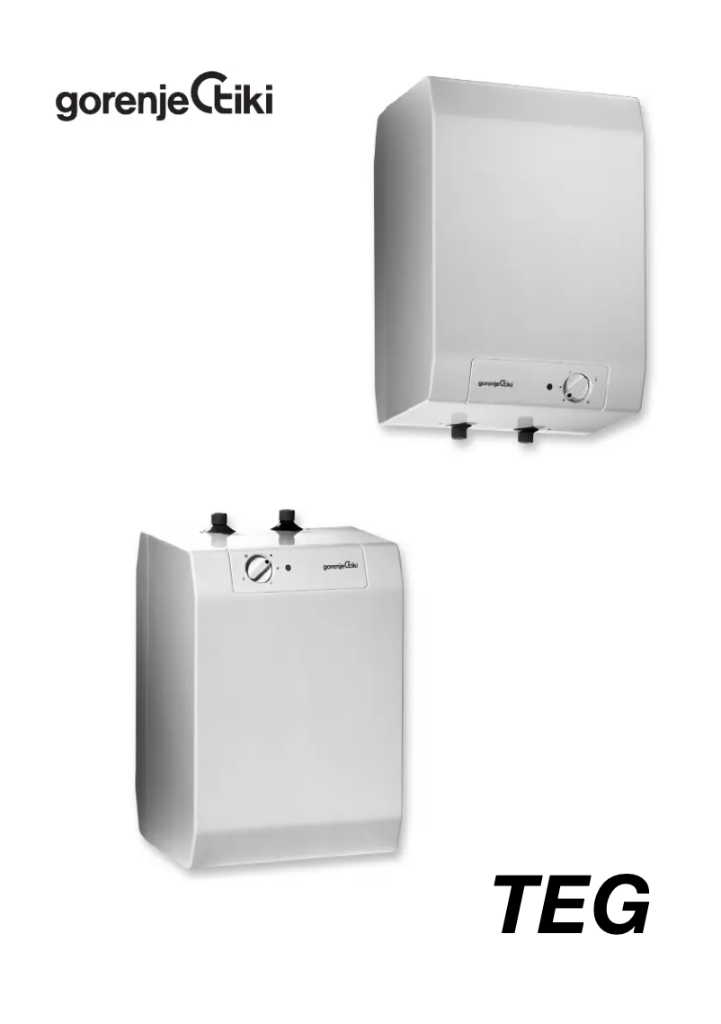 Page 1 de la notice Manuel utilisateur Gorenje TEG0520OC6