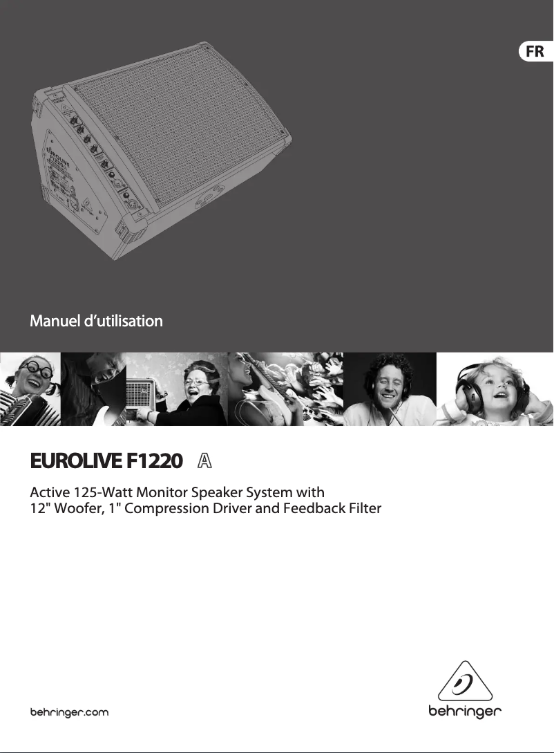Page n°1 - Manuel utilisateur Behringer Eurolive F1220A