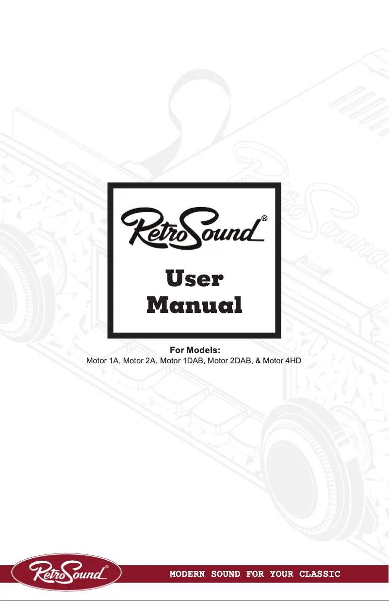 Image de la première page du manuel de l'appareil RetroBelt Motor 1A