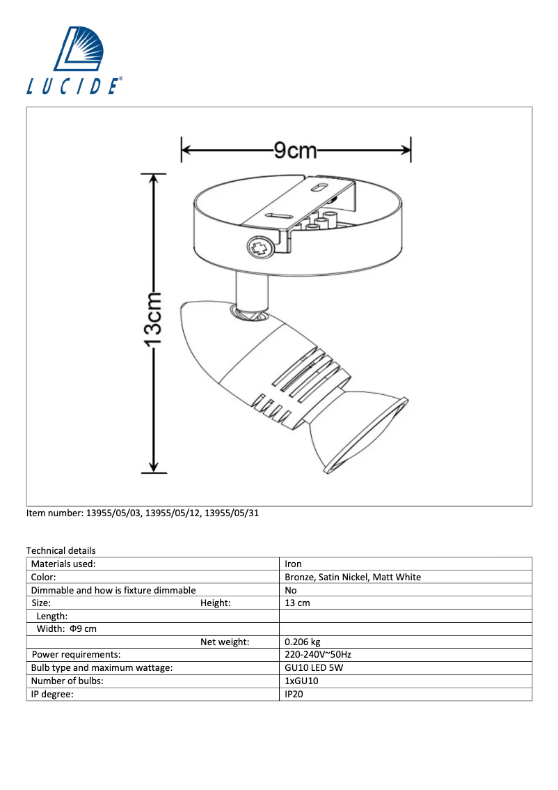 Image de la première page du manuel de l'appareil Caro 13955/05/12