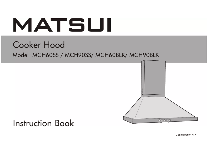 Page 1 de la notice Manuel utilisateur Matsui MCH60BLK