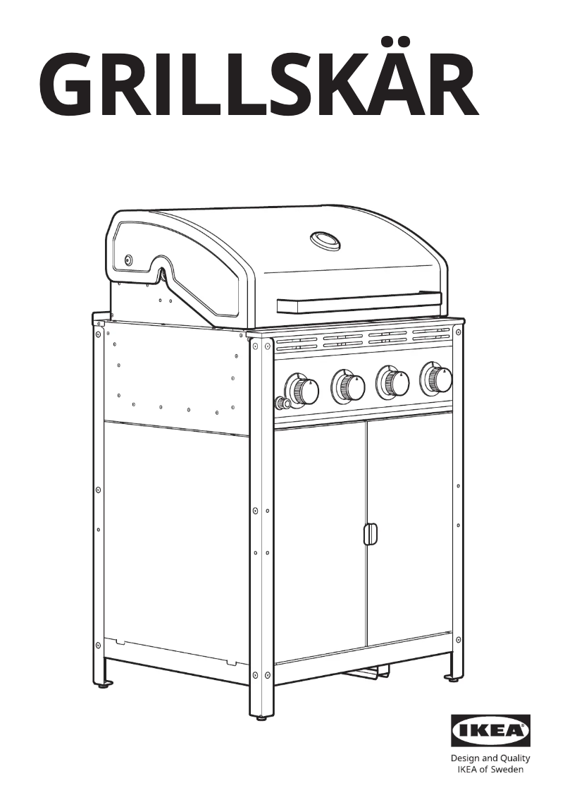 Image de la première page du manuel de l'appareil GRILLSKÄR 704.899.35