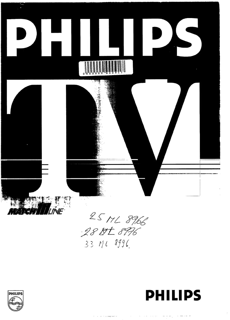 Page n°1 - Manuel utilisateur Philips 25ML8966