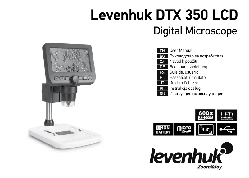 Page n°1 - Manuel utilisateur Levenhuk DTX 350 LCD