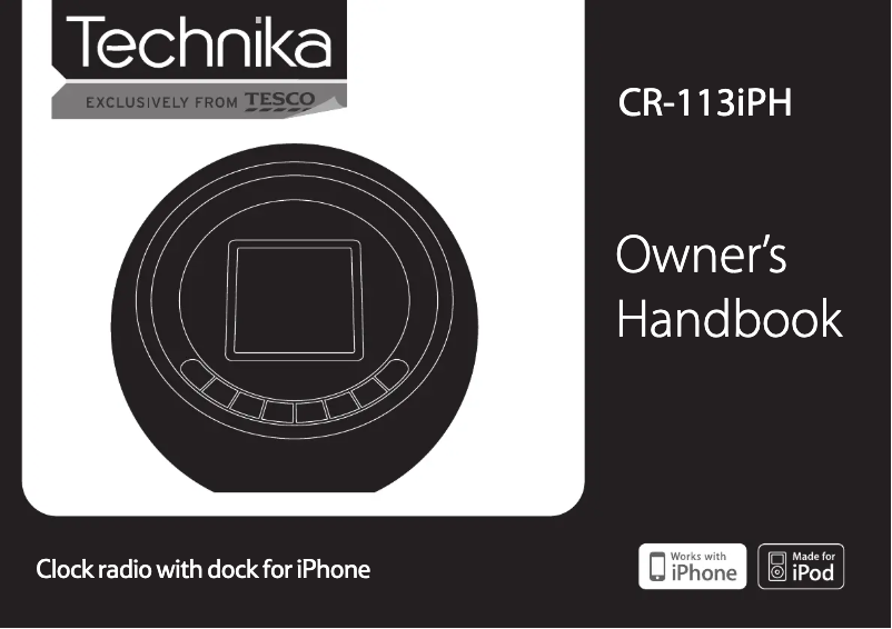 Página 1 del manual Manual de usuario Technika CR-113iPH