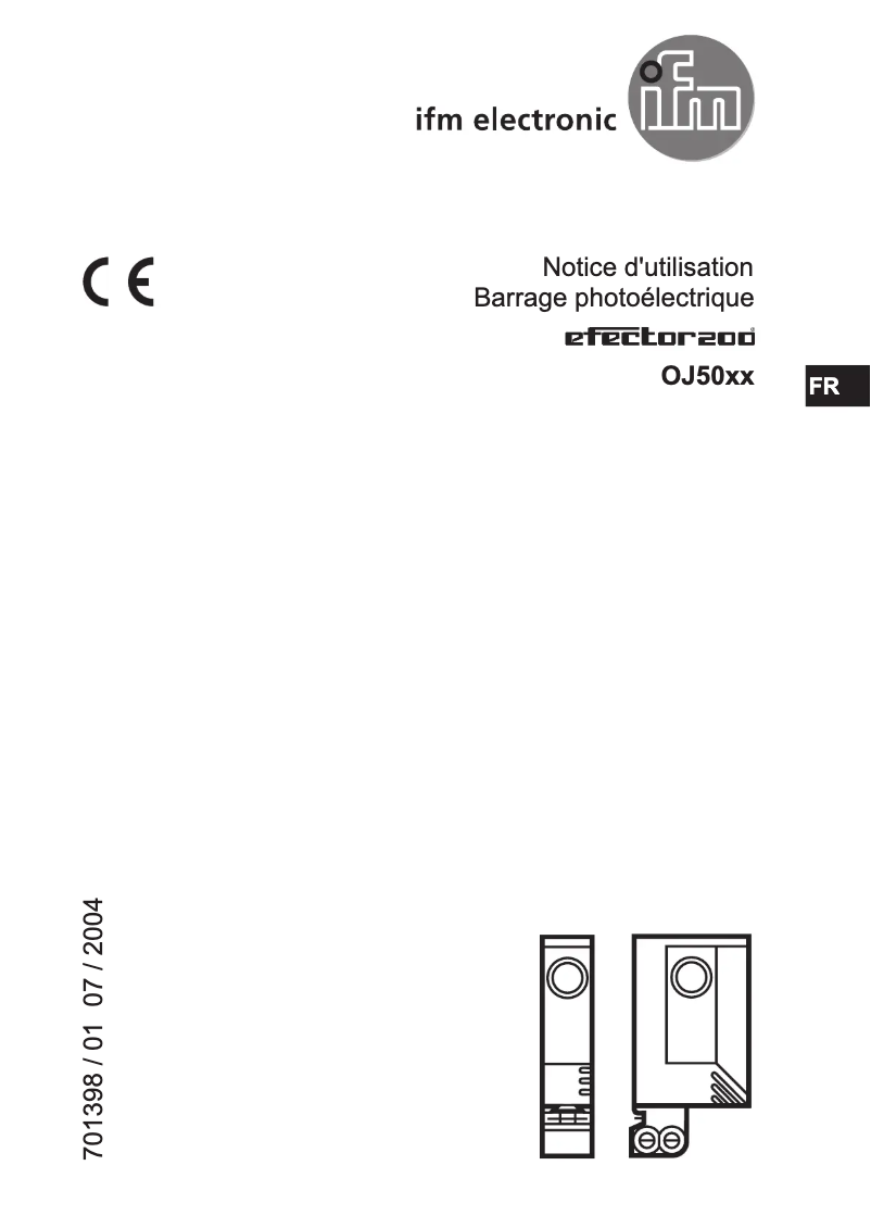 Page 1 de la notice Manuel utilisateur IFM OJ5064